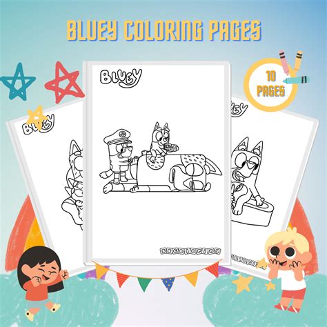 Dibujos De Lucky De Bluey Para Colorear Para Colorear Pintar E