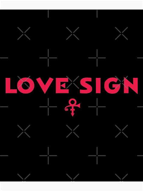 Prince Love Sign Red Poster By Jiaho2020 Redbubble