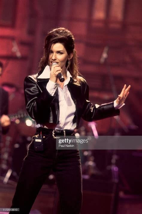 Canadian Country and Pop musician Shania Twain performs onstage ...