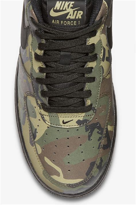 Nike Air Force 1 Low 07 Medium Olive Camo Reflective Release Date Nike Snkrs