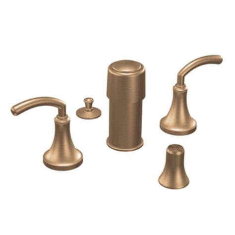 Moen Icon 2 Handle Bidet Faucet In Brushed Bronze Finish The Home