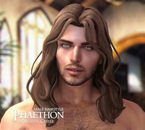 Phaethon Male Hair Wistful Castle In 2023 Sims Hair Sims 4 Hair