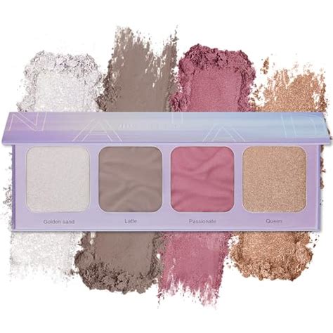 Color Nymph 4 Color Facial Palettes With Highlighter Blush Contour