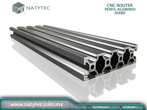 CNC Router Perfil Aluminio 2080 V SLOT NATYTEC