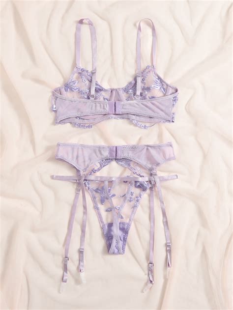 Lot de Lingerie Sexy Femme Sous Vêtements Ensemble Soutien Gorge G