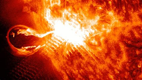 Sun Blasts Massive X Class Solar Flare See Spacecraft Views Youtube