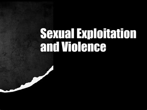 Sexual Exploitation And Violence Teaching Resources