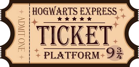 Retrotickets Harry Potter Hogwarts Express Plattform Vintage