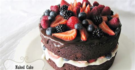 Naked Cake De Chocolate E Frutos Vermelhos
