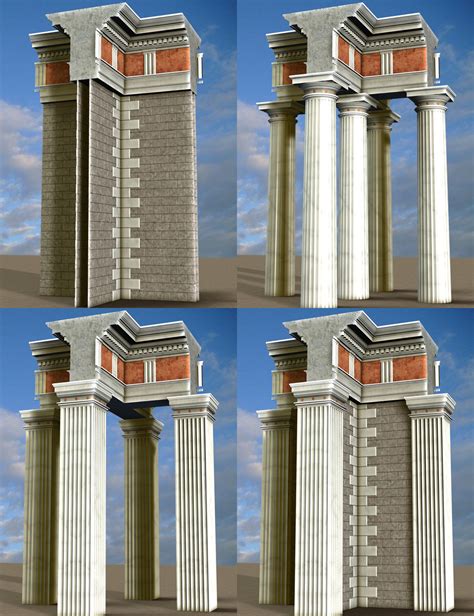 Roman Doric Ornamental Construction Kit | Daz 3D