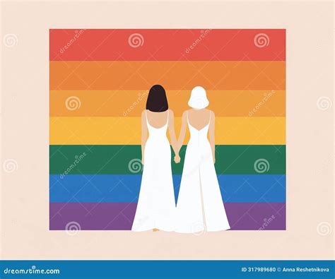 Lesbian Wedding Illustration AI Generated Stock Illustration Illustration Of Community