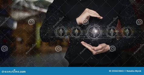 Protection And Security Of Human Resources For Business Stock Image