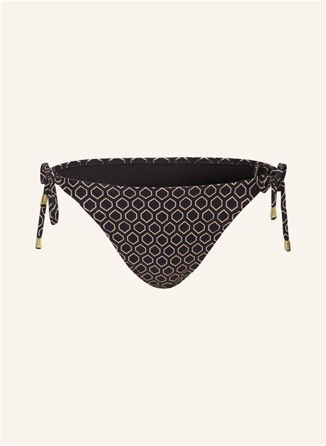 Hot Stuff Triangel Bikini Hose In Schwarz Beige