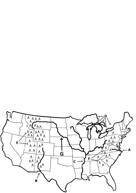 U.S. Map - natural landforms Diagram | Quizlet