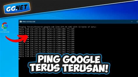 Sekali Klik Program Ping Ke Server Google Terus Menerus Youtube