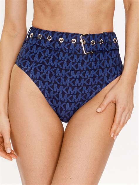 MICHAEL Michael Kors Dół od bikini MM2N025 Granatowy Modivo pl