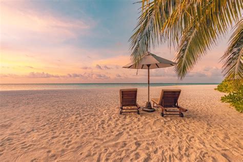 Premium Photo Summer Beach Landscape Sunset Sky Soft Sand Romantic