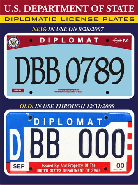 New Diplomatic License Plates Unveiled