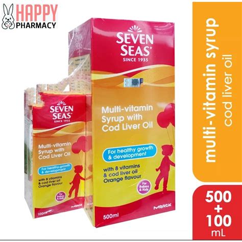 Seven Seas Multivitamin Syrup 500ml Free 100ml Sevenseas Mvt Syrup