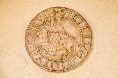 Knights Templar Seal editorial stock photo. Image of horse - 247117818