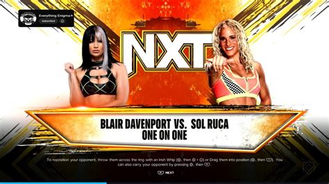 NXT Sol Ruca Vs Blair Davenport YouTube