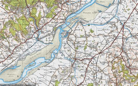 Historic Ordnance Survey Map Of Newtown 1919