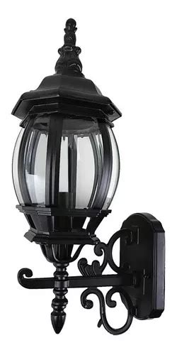 Farol Metálico Negro Colonial C cristal Ftl 7355 n Tecnolite Meses