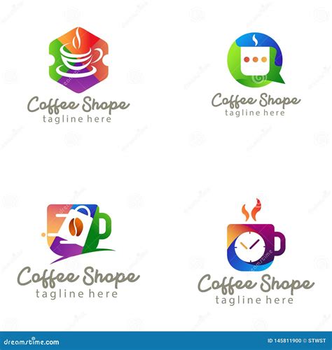 Logotipo De La Cafeter a Y Dise o Del Icono Ilustración del Vector