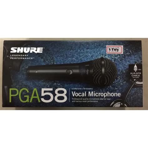 SHURE PGA58 QTR single-wired microphone original | Lazada PH