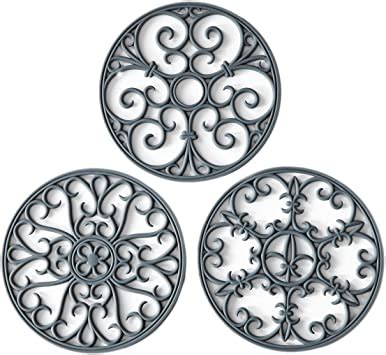 Amazon Silicone Trivet Mat Hot Pot Holder Hot Pads For Table Countertop Teapot Trivet