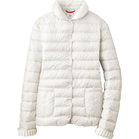 Uniqlo Women Idlf Ultra Light Down Compact Jacket In White Off White