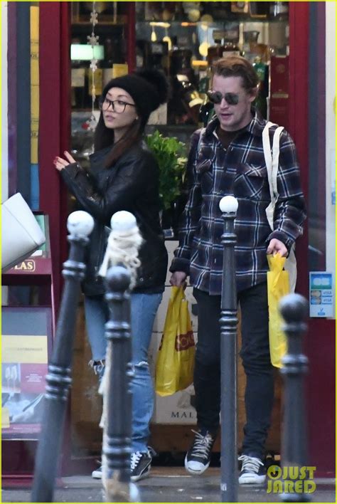 Macaulay Culkin Girlfriend Brenda Song Go Grocery Shopping In Paris