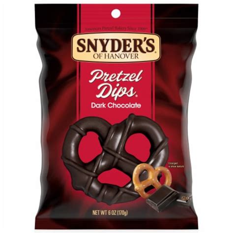 Snyder S Of Hanover® Pretzel Dips® Hershey S® Special Dark Chocolate Dipped Pretzels 6 Oz