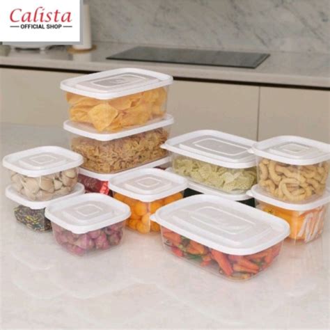 Jual 12 PCS Food Container Rumoi Calista Toples Set Tempat Makan Tempat