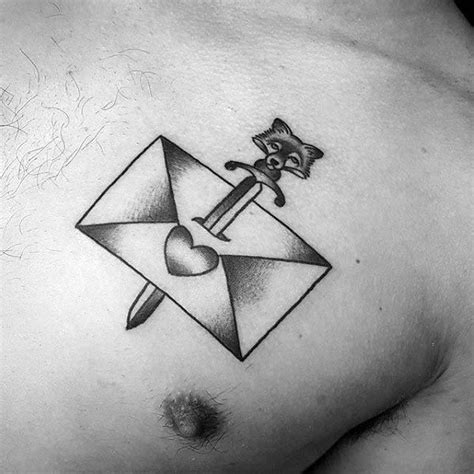 Envelope Tattoo Designs For Men Mail Ink Ideas