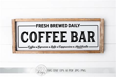 Free 335 Coffee Bar Sign Svg Free SVG PNG EPS DXF File