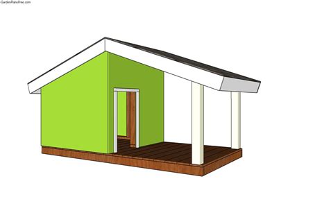 Large Dog House with Porch Plans | Free Garden Plans - How to build ...