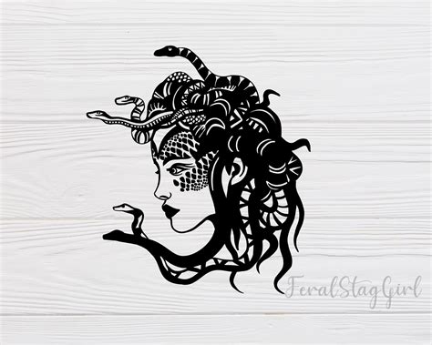 Craft Supplies Tools Medusa Svg Medusa Cut File Medusa PNG Medusa