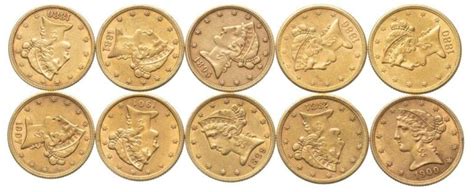 6 Most Valuable 5 Dollar Gold Coins & Their Worth