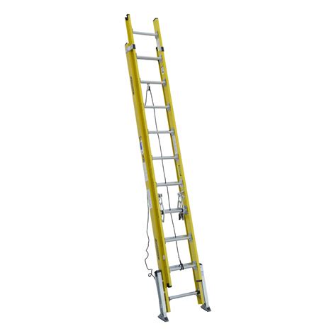 Werner Ft Overall Ht Fiberglass Extension Ladder Azt D