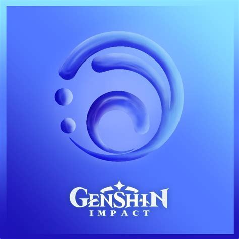 hydro water element symbol genshin impact