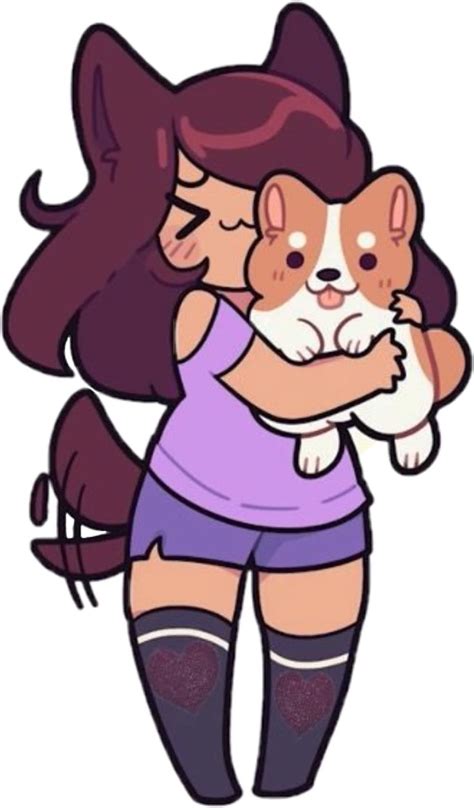 Aphmau Corgi Aphmaufanart Sticker By Oh Senpai Aphmau Wallpaper