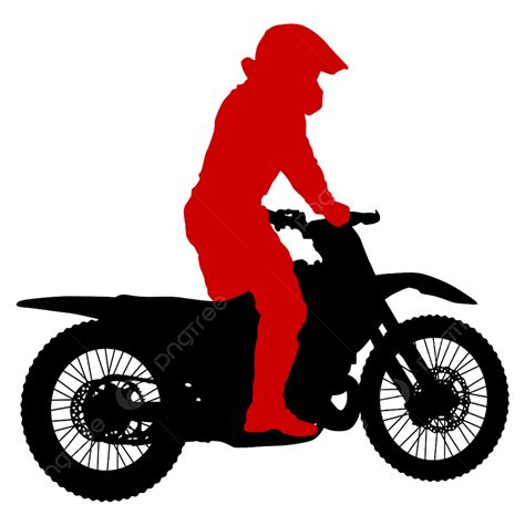 Motocross Rider Silhouette Png Images Silhouettes Rider Participates