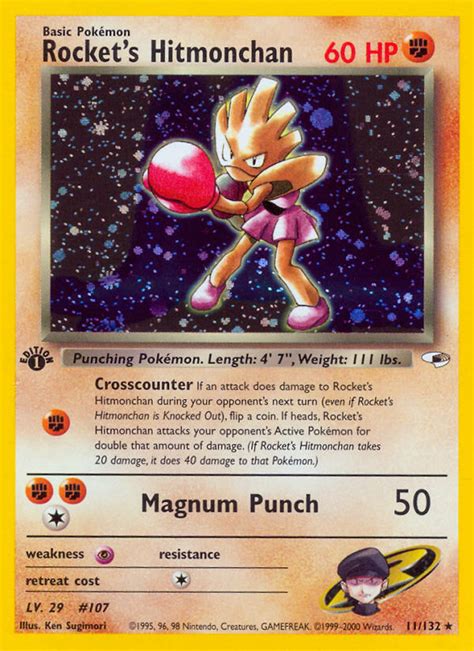 Rocket S Hitmonchan Gym Heroes Pokemon Card