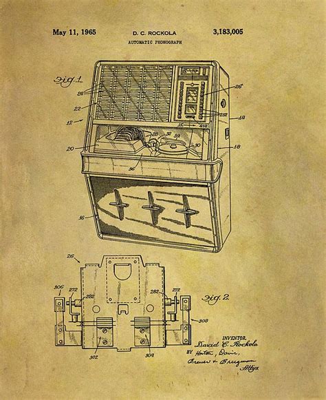 1965 Jukebox Patent by Dan Sproul | Art of dan, Music wall art, How to ...