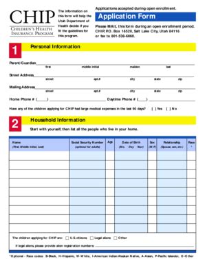 Fillable Online Health Utah Application Form F Utah Department Of