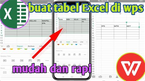 Cara Membuat Tabel Di Microsoft Excel Android