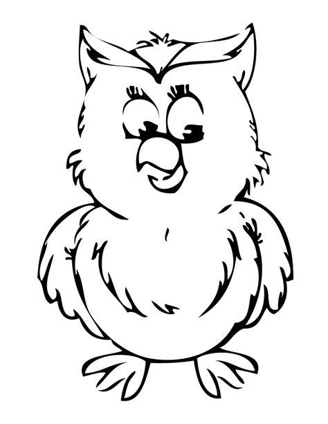 Free Cartoon Owl Coloring Pages, Download Free Cartoon Owl Coloring ...