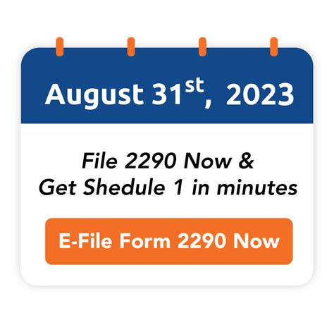 IRS Form 2290 Due Date For 2023-2024 Tax Period