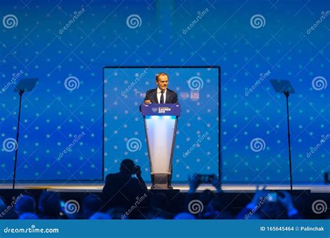 Donald Tusk during EPP Congress in Zagreb Editorial Stock Image - Image ...